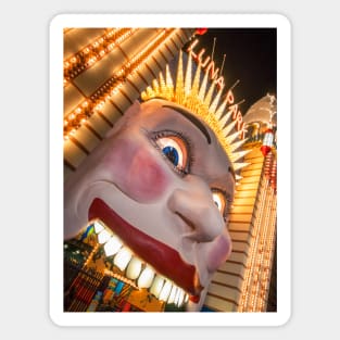 Luna Park Face at Night, Sydney, NSW, Australia Magnet